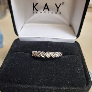 SOLD! Kay Jeweler's SS Diamond ring or band
